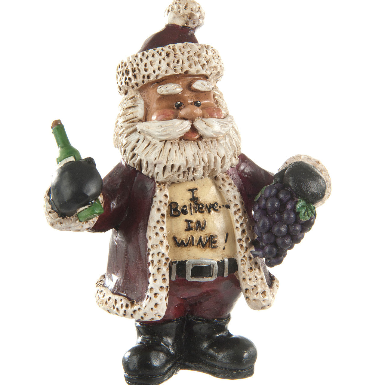 Bac 707 Santa with Wine Bottle Ornament Set of 3