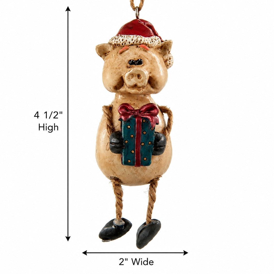 Bac 107 Pig Ornament with Gift Box and Hat