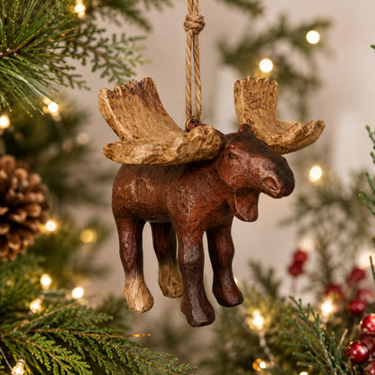 Bac 172 Antique Moose Ornament