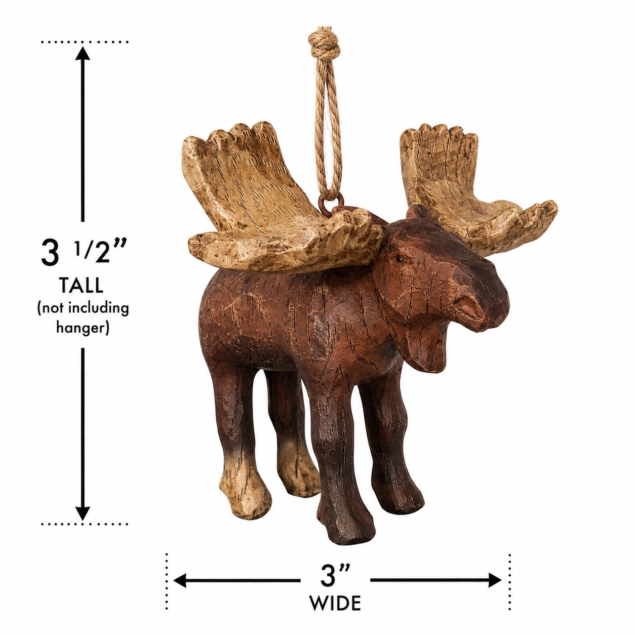 Bac 172 Antique Moose Ornament