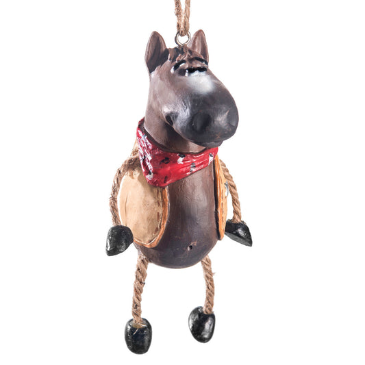 Bac 006 Horse with Cowboy Vest Ornament Set of 3