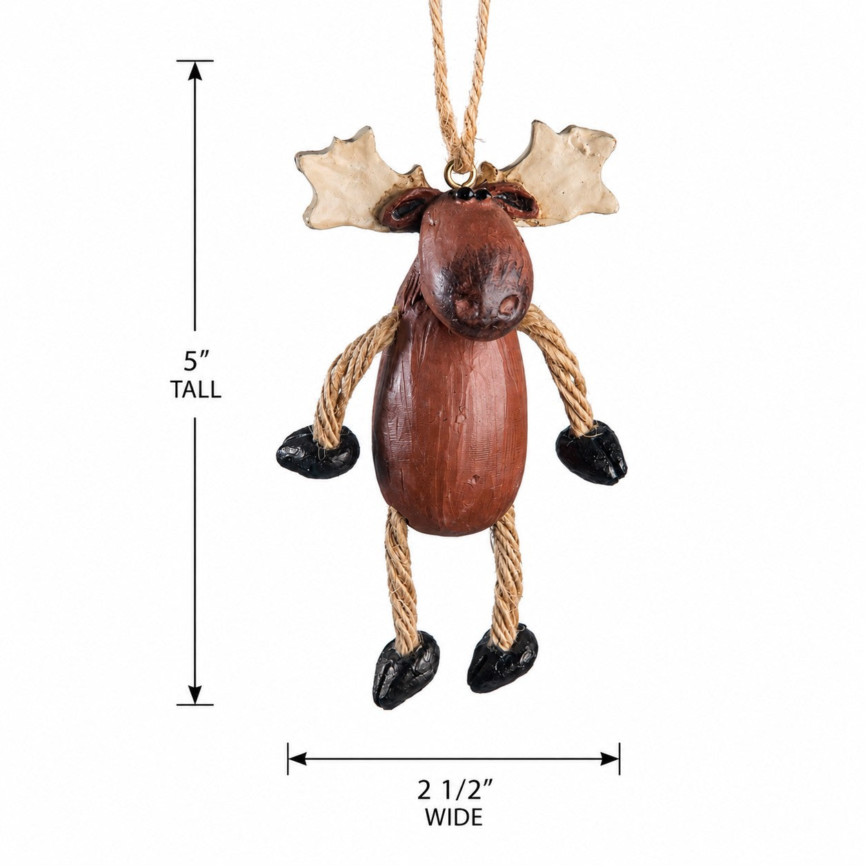 Dangly Moose Ornament - Northwoods Wildlife - BAC 009