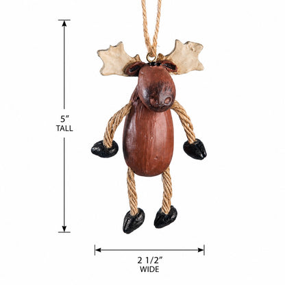 Dangly Moose Ornament - Northwoods Wildlife - BAC 009