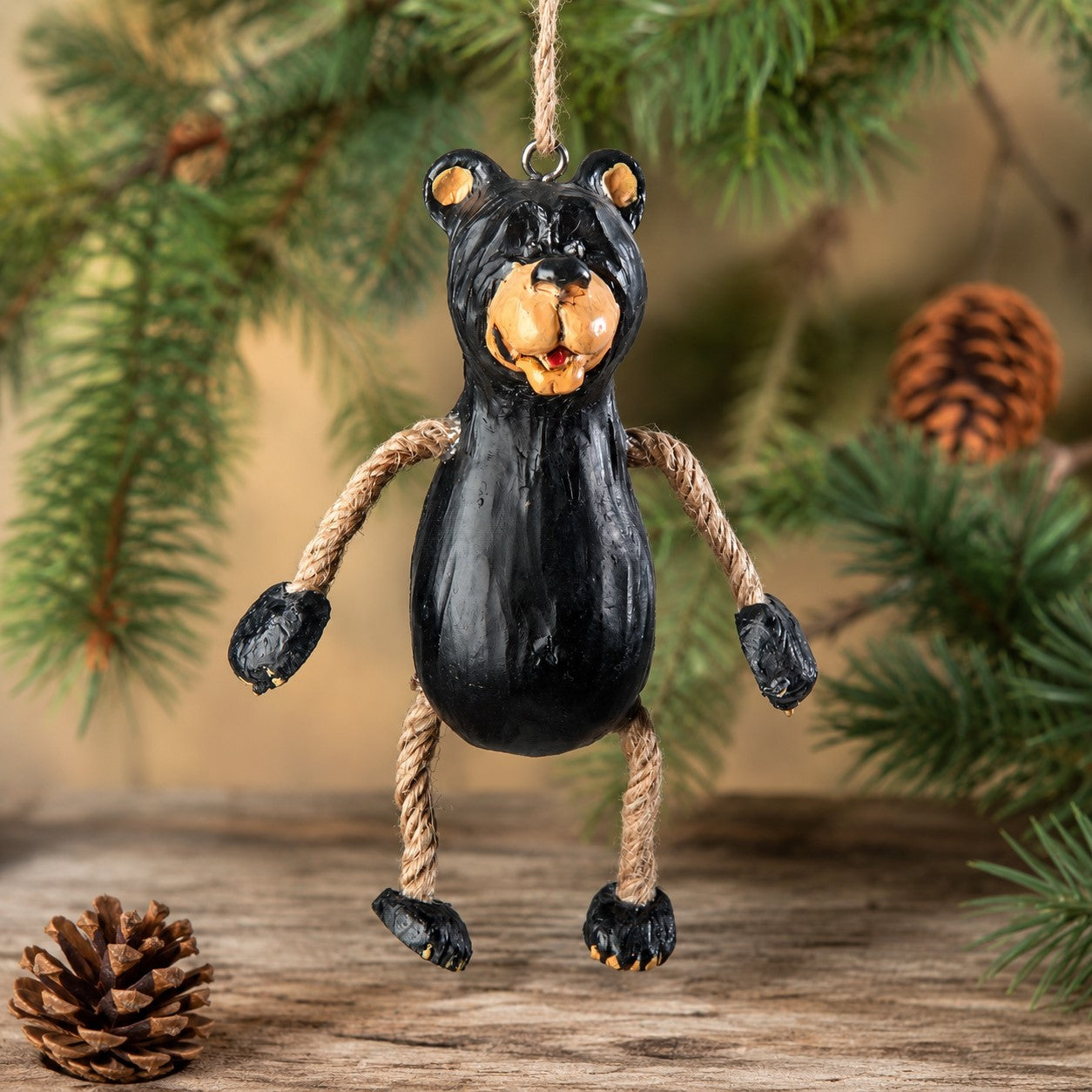 Black Bear Ornament for Lodge & Cabin Décor Bac 013