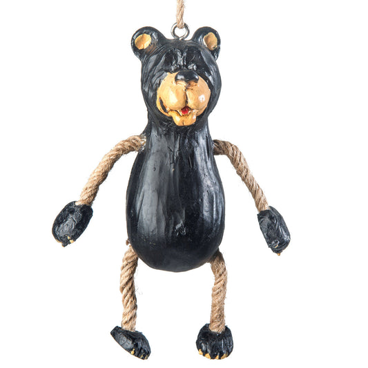 Dangly Black Bear Ornament - Northwoods Wildlife - BAC 013
