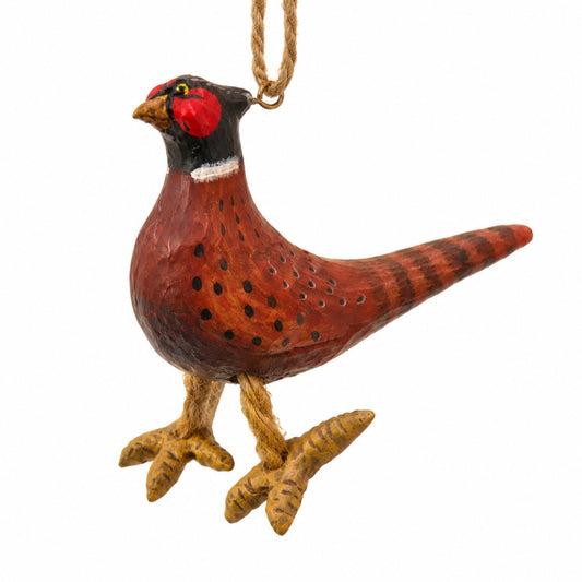 Rustic Woodland Pheasant Ornament - Bert Anderson | BAC 014