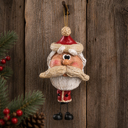 Rustic Santa Ornament-Holiday Decor - Bac 019
