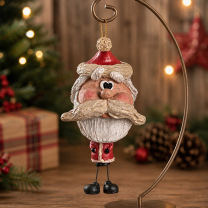 Rustic Santa Ornament-Holiday Decor - Bac 019