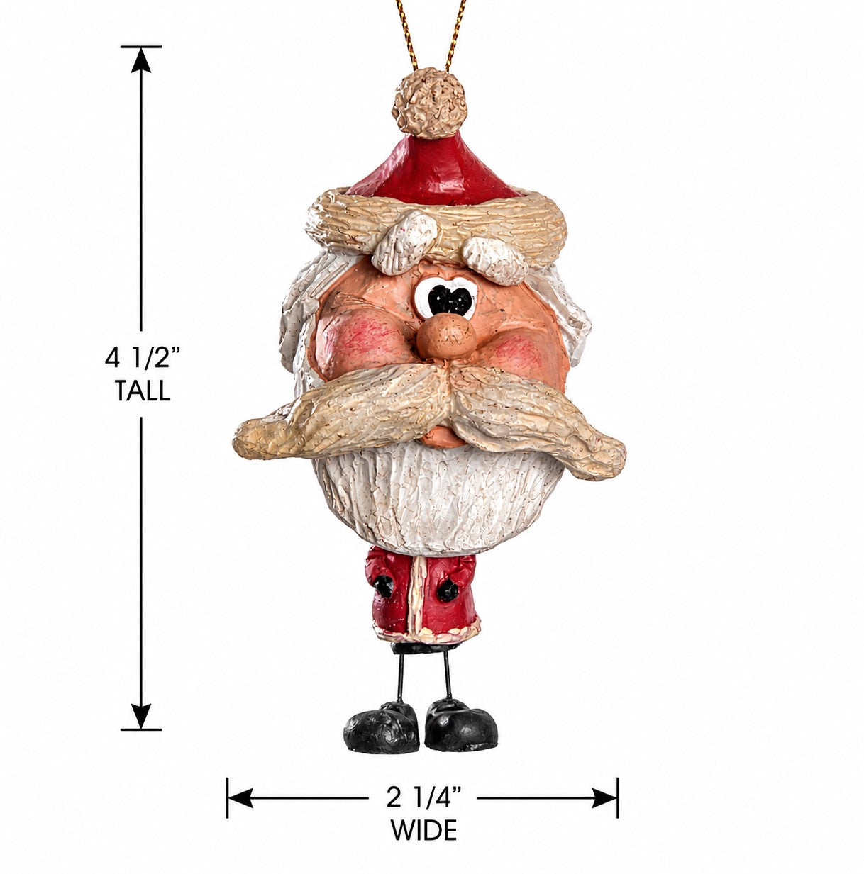 Rustic Santa Ornament-Holiday Decor - Bac 019