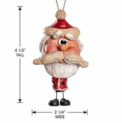 Rustic Santa Ornament-Holiday Decor - Bac 019