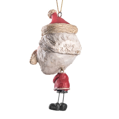 Rustic Santa Ornament-Holiday Decor - Bac 019