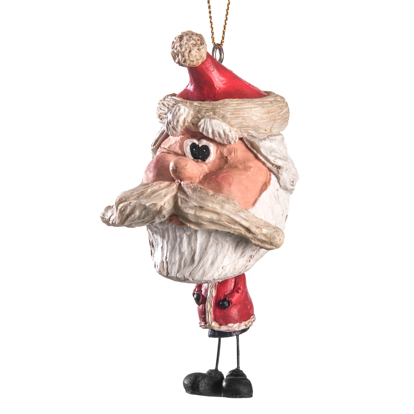 Rustic Santa Ornament-Holiday Decor - Bac 019