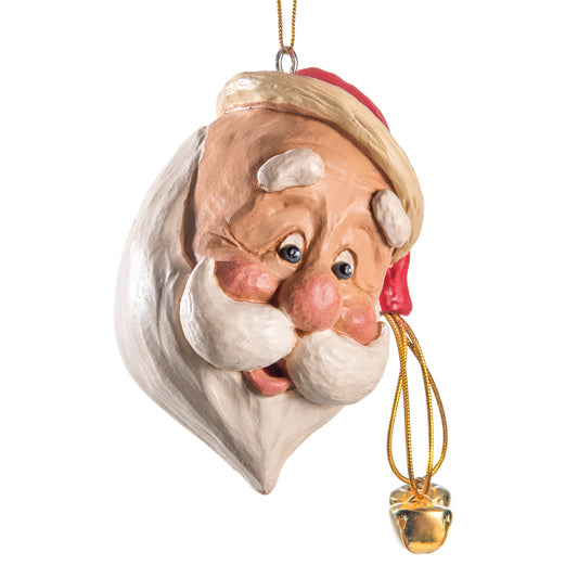 Large Tipped Hat Santa Ornament by Bert Anderson - Bac 021