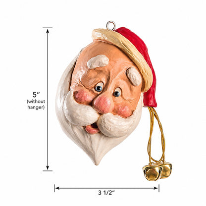 Large Tipped Hat Santa Ornament by Bert Anderson - Bac 021