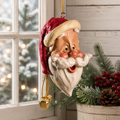 Large Thin Faced Santa Ornament by Bert Anderson - Bac 023