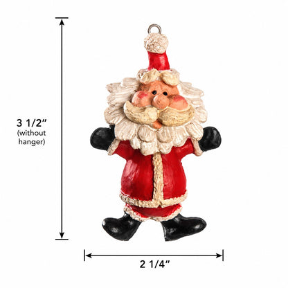 Santa Ornament with Bobbling Head and Arms Out - Bac 024