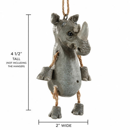 Rhinoceros Ornament - African Wildlife - Zoo Gifts - Bac 033