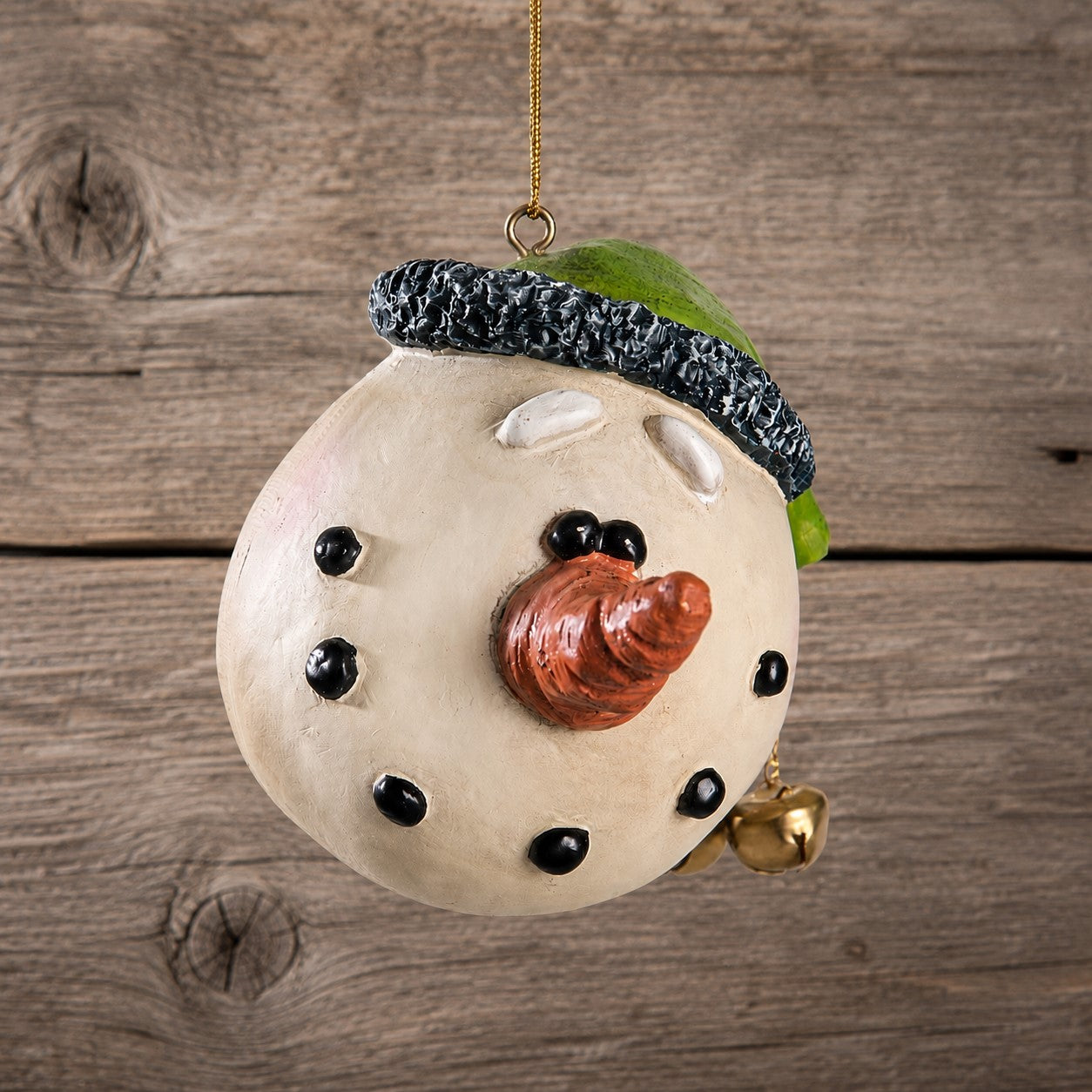 Smiling Snowman Head Ornament - Bert Anderson - Bac 034