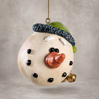 Smiling Snowman Head Ornament - Bert Anderson - Bac 034