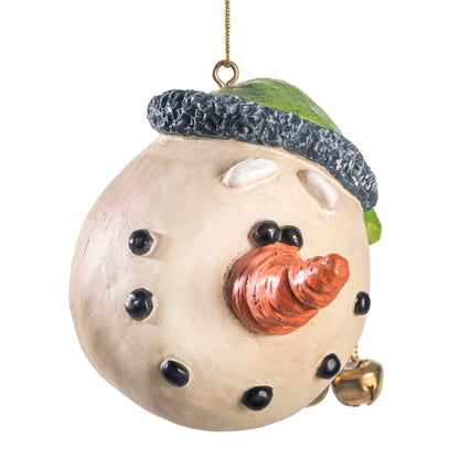 Smiling Snowman Head Ornament - Bert Anderson - Bac 034