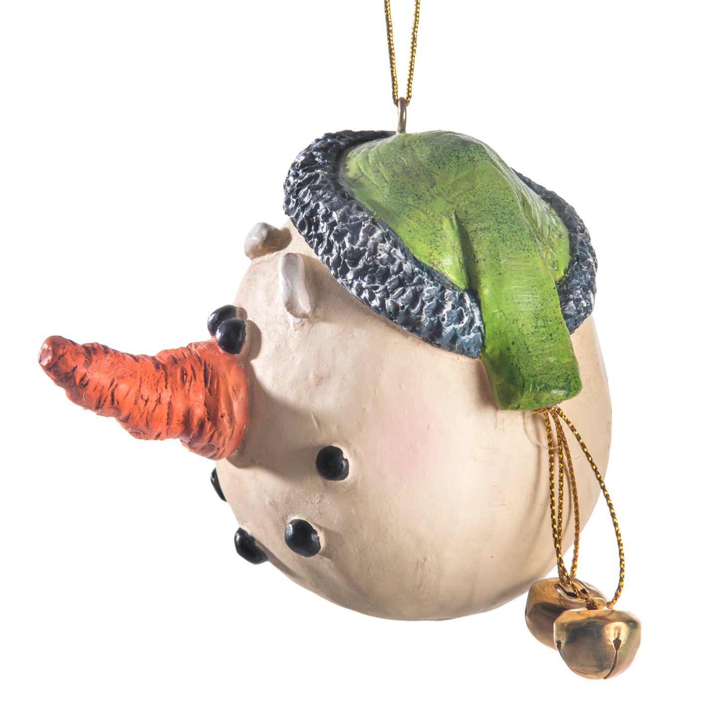 Smiling Snowman Head Ornament - Bert Anderson - Bac 034