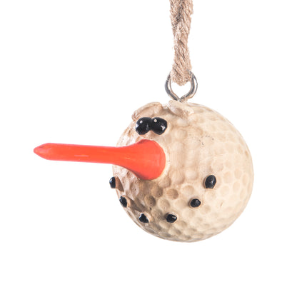 Golf Snowman Ornament - Golfer Christmas Gift - Bac 053