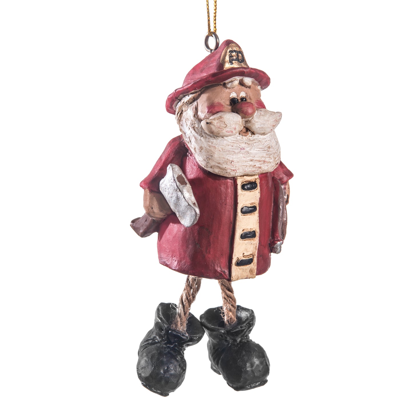 Bac 062 Fireman Santa Ornament