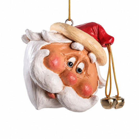 Large Jolly Santa Head Ornament - Holiday - BAC 073