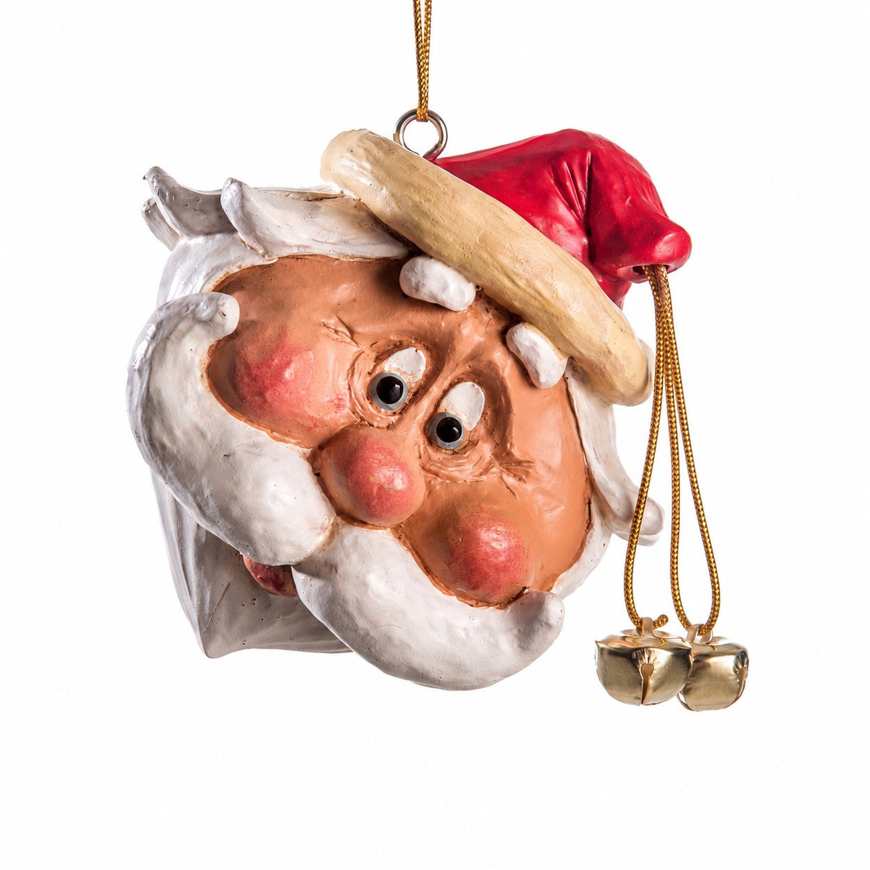 Large Jolly Santa Head Ornament - Holiday - BAC 073