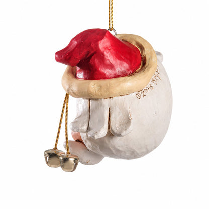 Large Jolly Santa Head Ornament - Holiday - BAC 073