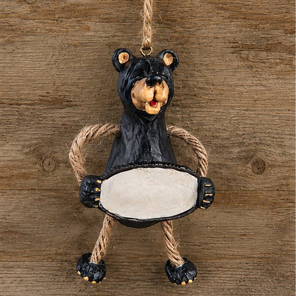 Personalized Black Bear Ornament - Namedrop - BAC 088