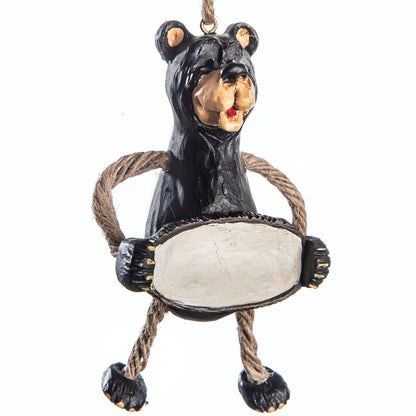 Personalized Black Bear Ornament - Namedrop - BAC 088