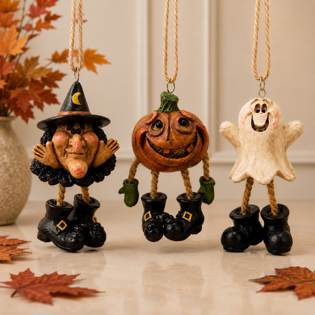 Jack-O'-Lantern Ornament - Halloween Pumpkin - BAC 096
