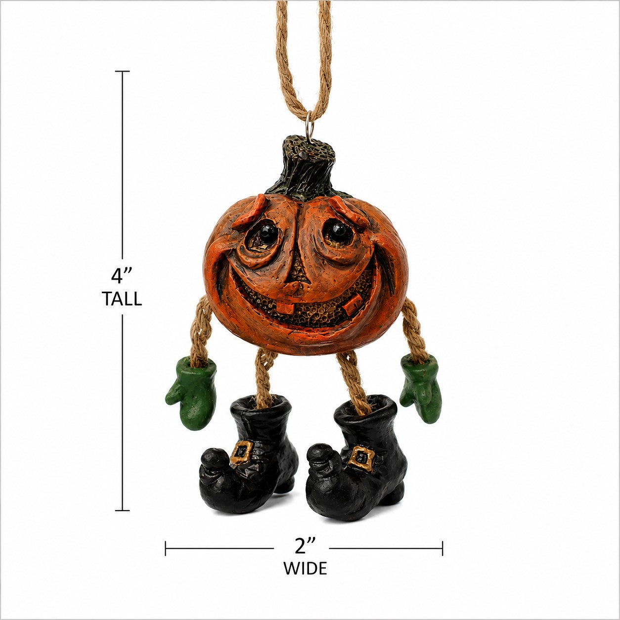 Jack-O'-Lantern Ornament - Halloween Pumpkin - BAC 096
