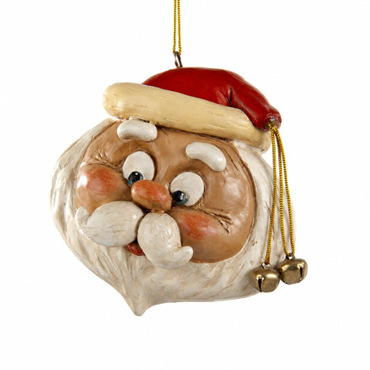 Large Round Santa Head Ornament - Holiday - BAC 101