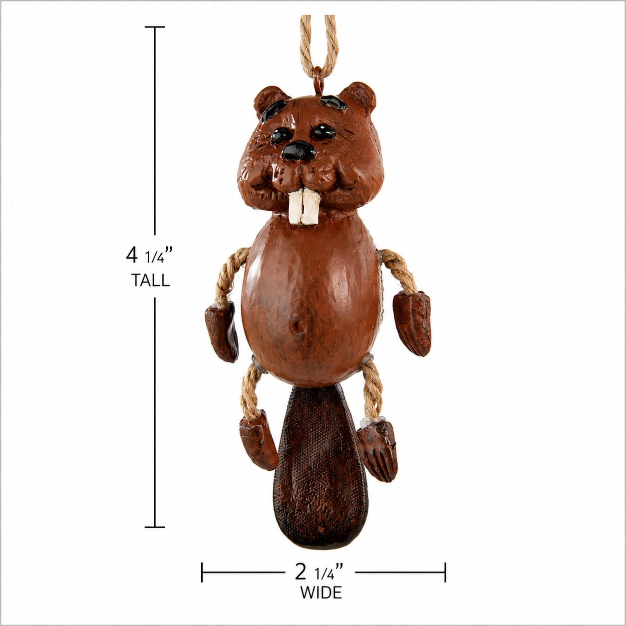 Woodland Beaver Ornament - Forest Animal - Bac 103