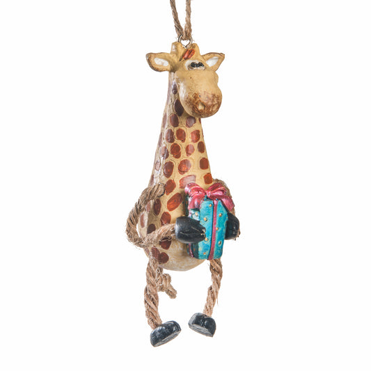 Christmas Giraffe Ornament - Zoo and Safari Souvenir BAC 109
