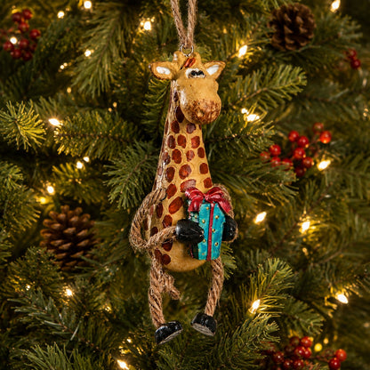 Christmas Giraffe Ornament - Zoo and Safari Souvenir BAC 109