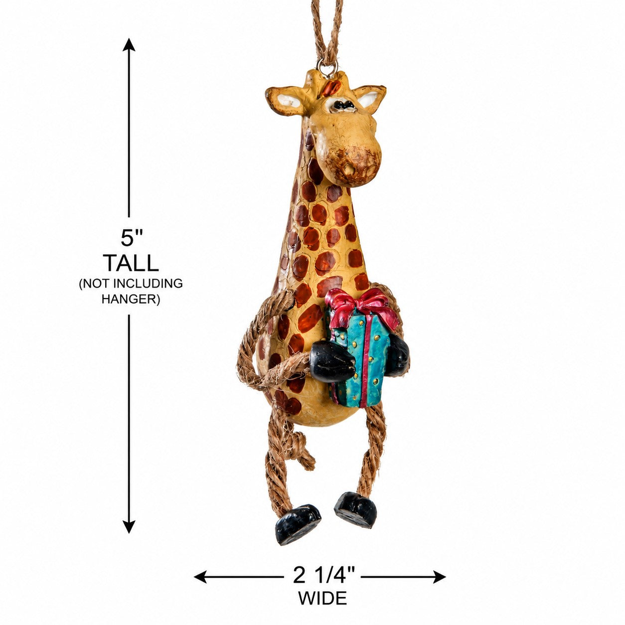 Christmas Giraffe Ornament - Zoo and Safari Souvenir BAC 109
