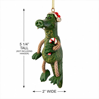 Christmas Alligator Ornament - Bert Anderson - Bac 118