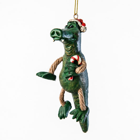 Christmas Alligator Ornament - Bert Anderson - Bac 118