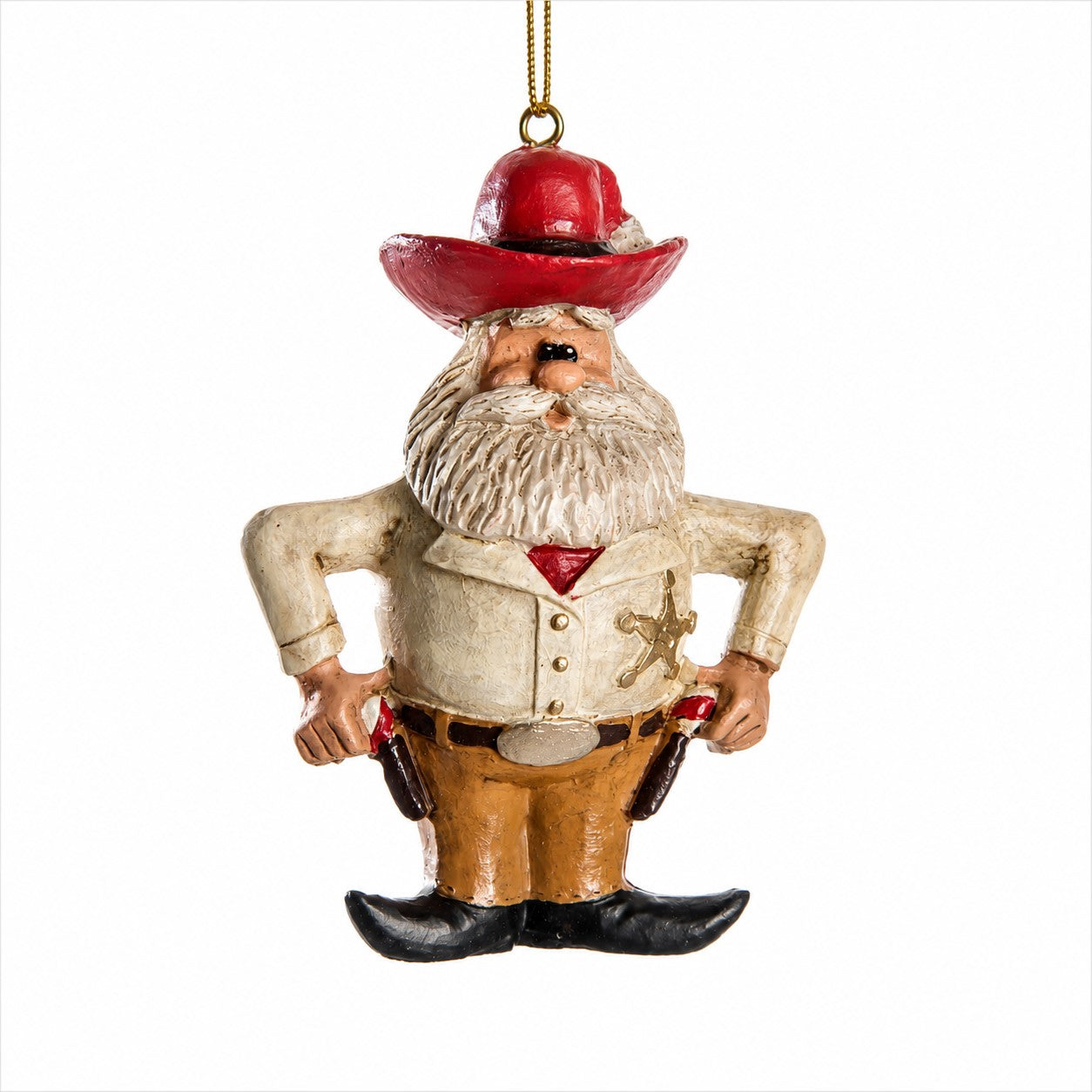 Cowboy Santa Ornament - Western Gift Shops - Bac 130
