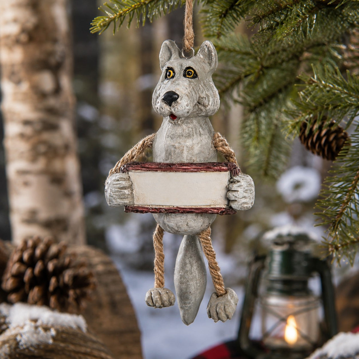 Personalized Wolf Ornament - Namedrop Souvenir - Bac 147