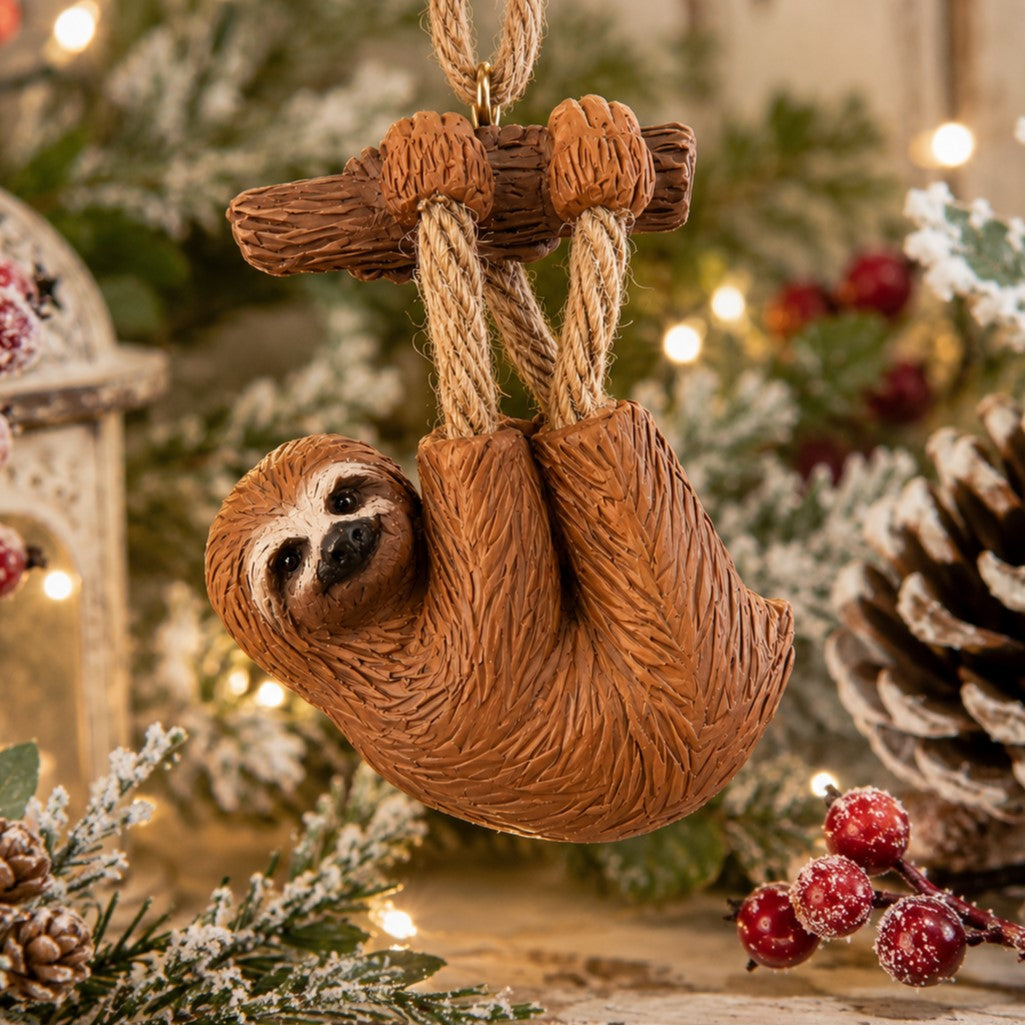 Bac 152 Sloth Ornament - Whimsical Wildlife - Bert Anderson