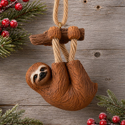Bac 152 Sloth Ornament - Whimsical Wildlife - Bert Anderson