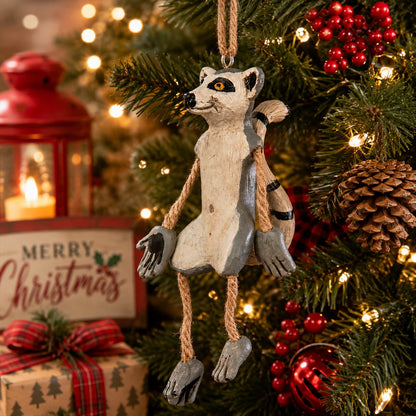 Ring-Tailed Lemur Ornament - Zoo Wildlife - BAC 162