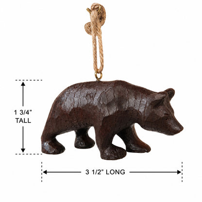 Rustic Bear Ornament - Lodge Decor - Bert Anderson - Bac 173