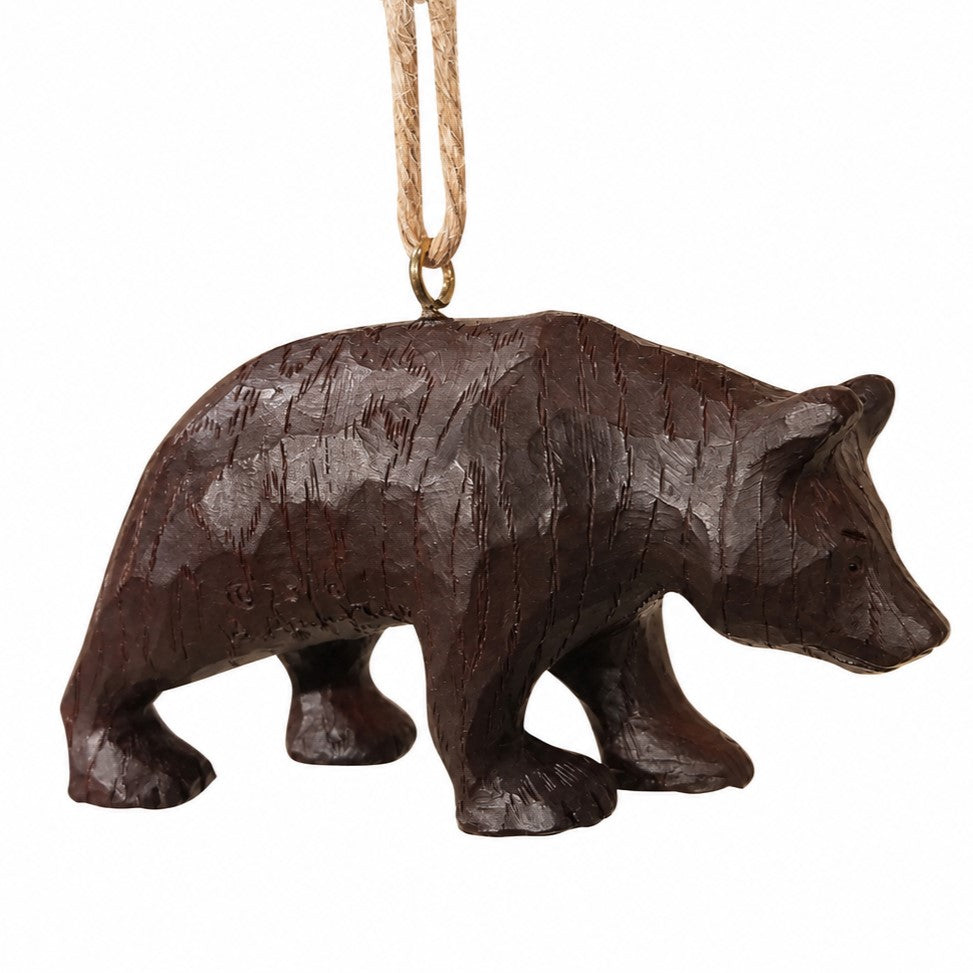 Rustic Bear Ornament - Lodge Decor - Bert Anderson - Bac 173