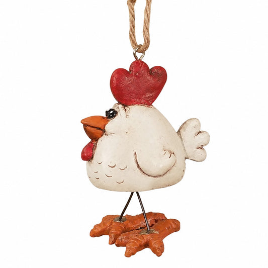 Chicken with Wire Legs Ornament - Farm Animals - Bac 175