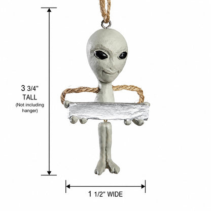 Personalized Alien Ornament - UFO - Namedrop -BAC 176